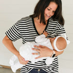 V-Neck Breastfeeding Tee Milk & Baby