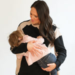 Color Block Nursing Lightweight Sweatshirt | Milk & Baby