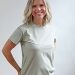 Full Zip Breastfeeding Tee Milk & Baby