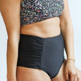 Moderate Coverage High Waist Bikini Bottoms