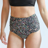 Moderate Coverage High Waist Bikini Bottoms