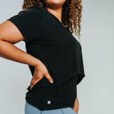 Nursing Short Sleeve Tee | Black Milk & Baby