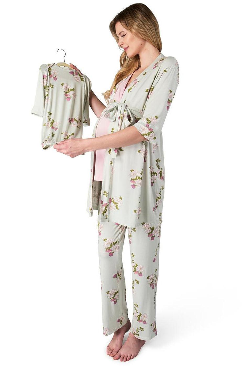 Peony | Mommy Pajamas & Baby Set Milk & Baby