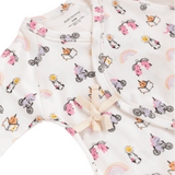 Unicorn Print Baby Kimono Onesie | Milk & Baby