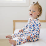 Red White & Blooms Bamboo Zippy Romper | Milk & Baby 