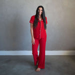 Crimson Red | Mommy Pajamas Milk & Baby