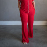 Crimson Red | Mommy Pajamas Milk & Baby