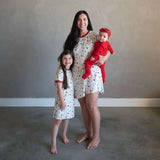 Crimson Red | Ribbed Bamboo Zip Romper Milk & Baby