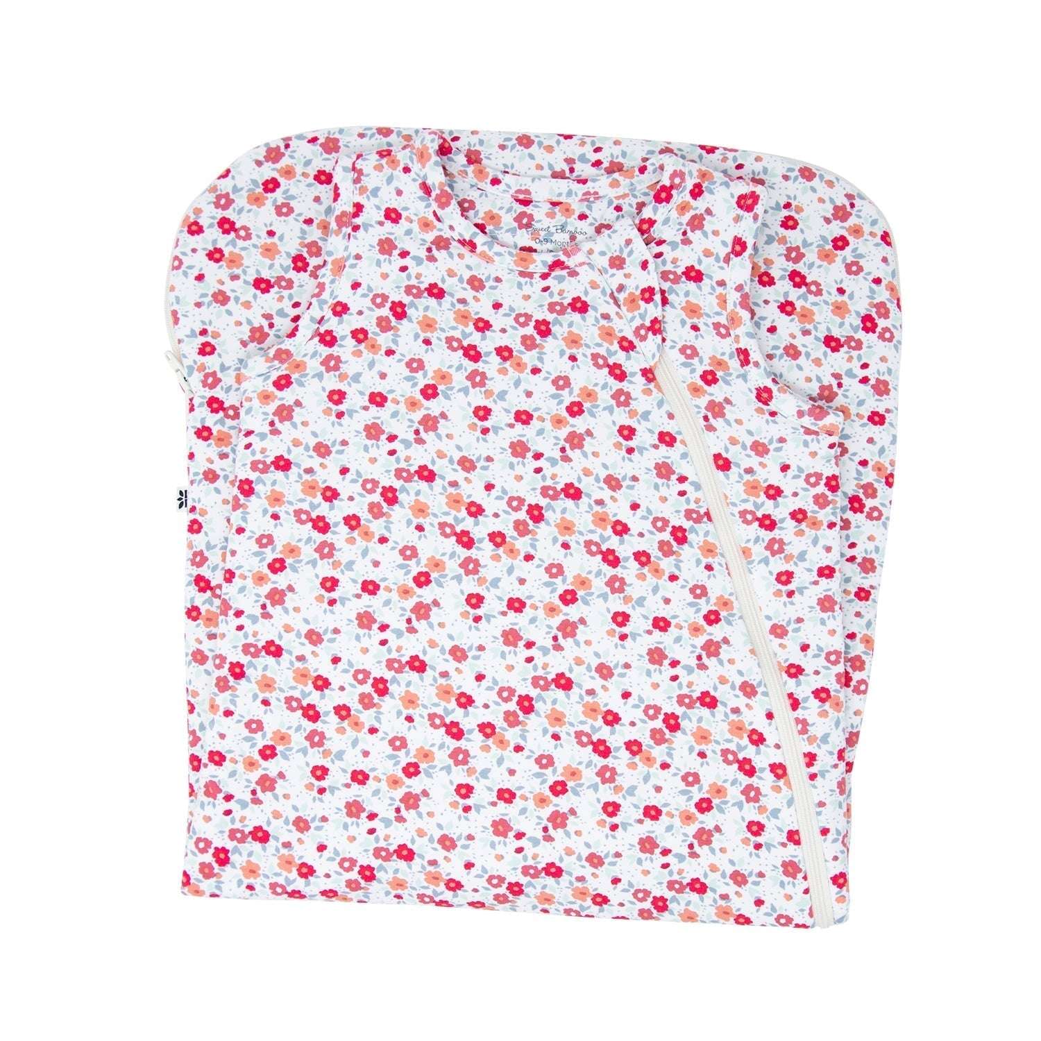 Crimson Floral | 1.5 TOG Sleep Sack Milk & Baby