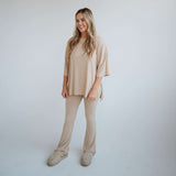 Tan Ribbed | Women's Everyday Set Milk & Baby