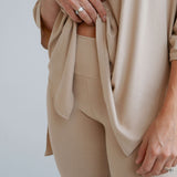 Tan Ribbed | Women's Everyday Set Milk & Baby