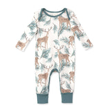 Christmas Deer Pine Bamboo Romper