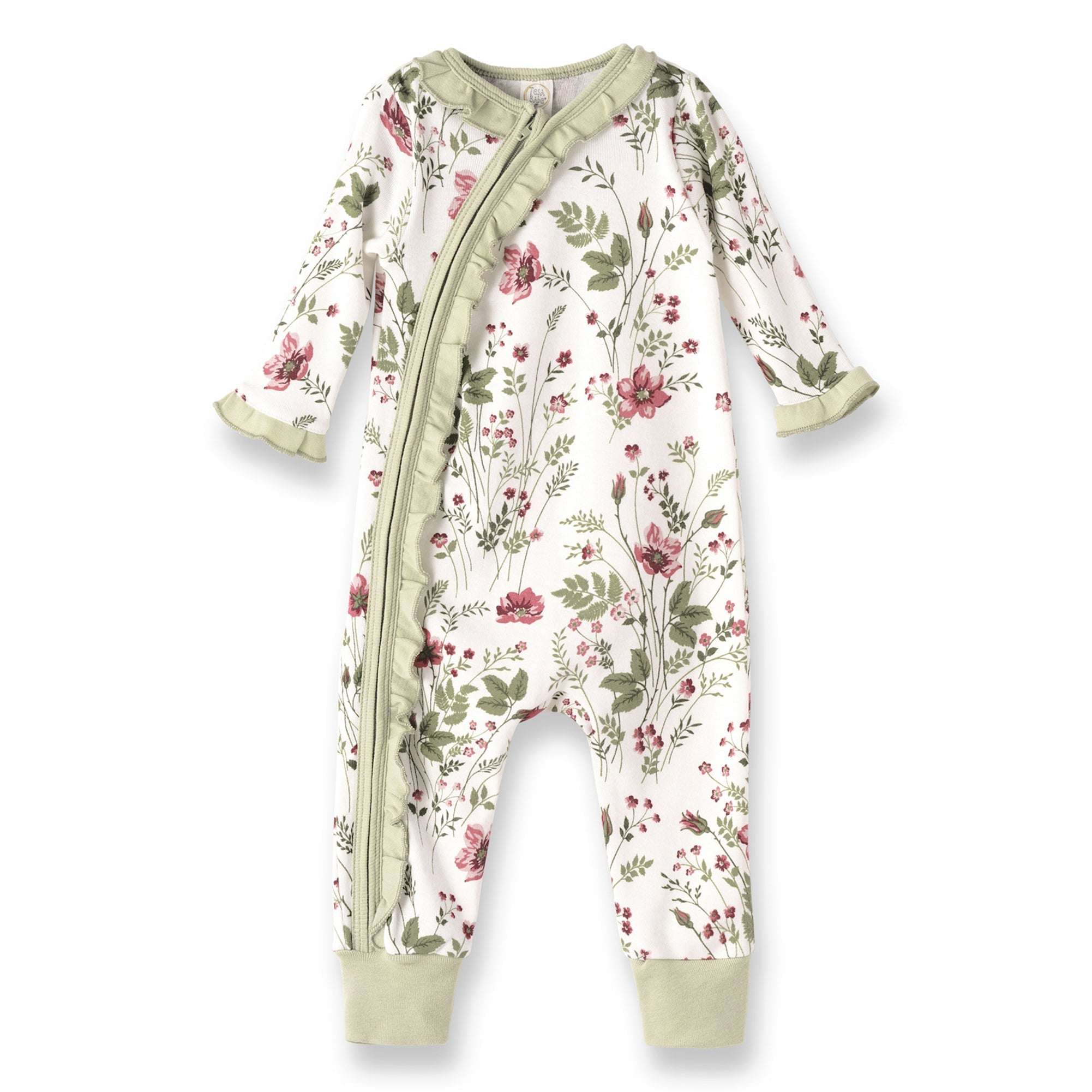 Pretty Petals Bamboo Zipper Milk & Baby