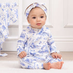 Toile de Jouy Bamboo Zipper Romper Milk & Baby