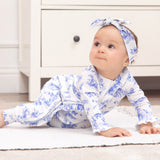 Toile de Jouy Bamboo Zipper Romper | Milk & Baby