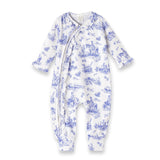 Toile de Jouy Bamboo Zipper Romper | Milk & Baby