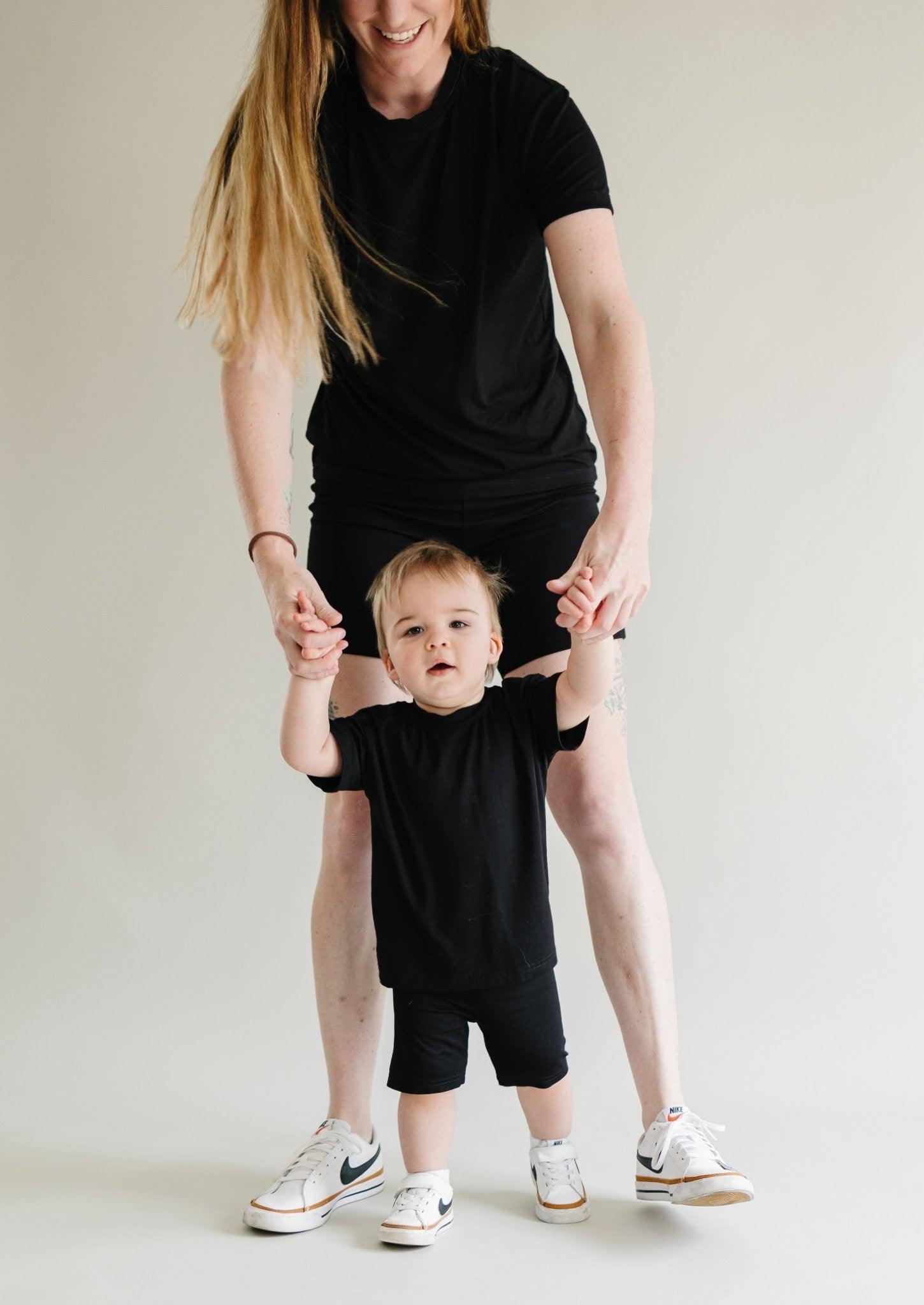 Bamboo Bike Shorts & Tee Daywear Set | Mom Milk & Baby