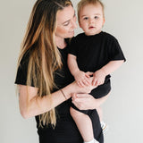 Little Joy Co. Women's Bamboo Tee & Bike Shorts | Milk & Baby 