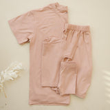 Bamboo Bike Shorts & Tee Daywear Set | Mom Milk & Baby