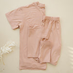 Little Joy Co. Women's Bamboo Tee & Bike Shorts | Milk & Baby 