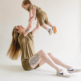 Little Joy Co. Women's Bamboo Tee & Bike Shorts