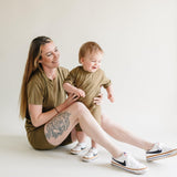 Bamboo Bike Shorts & Tee Daywear Set | Mom Milk & Baby