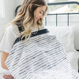 Zip & Switch Nursing Cover - Grey & Stripes