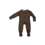 Cheetah | Bamboo Zip Romper Milk & Baby