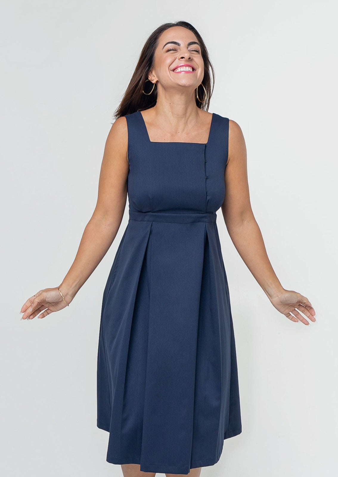 INTO THE BLUE Maternity & Nursing Dress - Milk & Baby